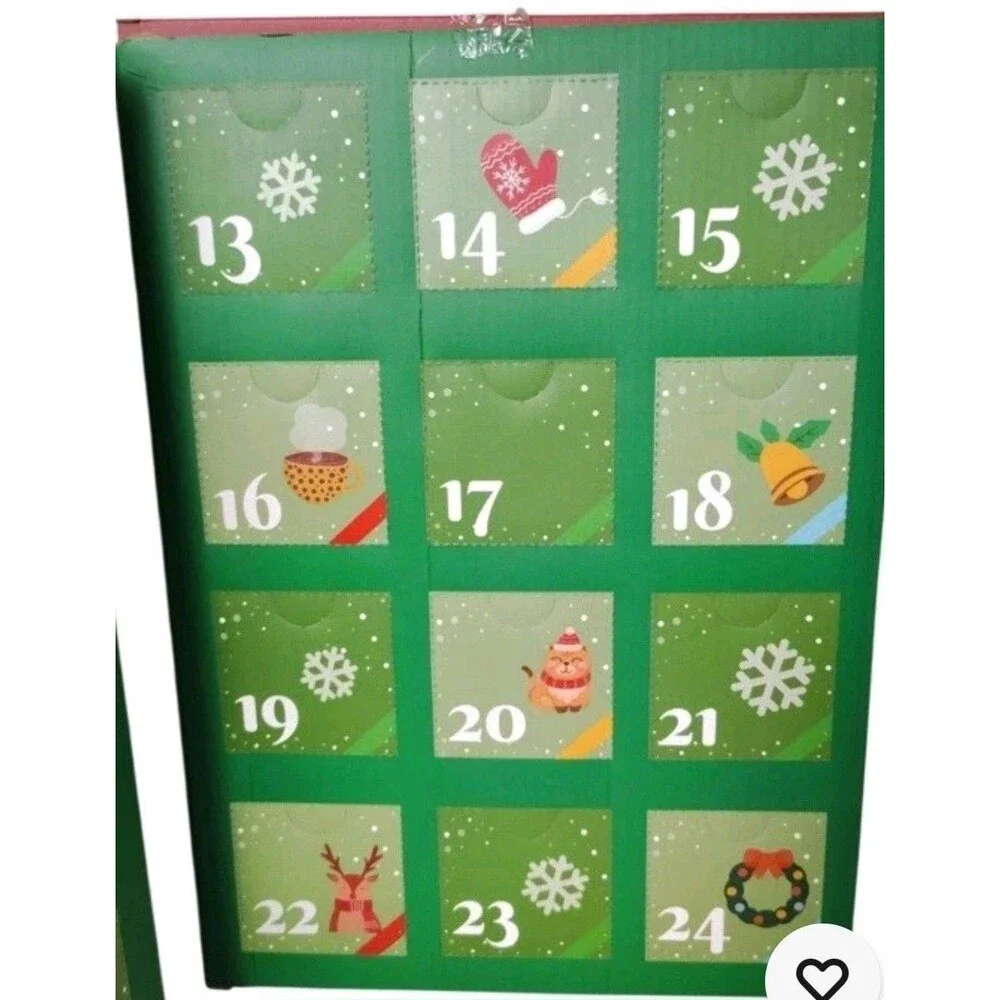 Poppin Paws Holiday 24 Days Of Christmas Toys Gift Calendar For Cats With Catnip